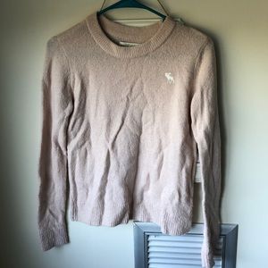 Abercrombie and Fitch light pink crew neck sweater